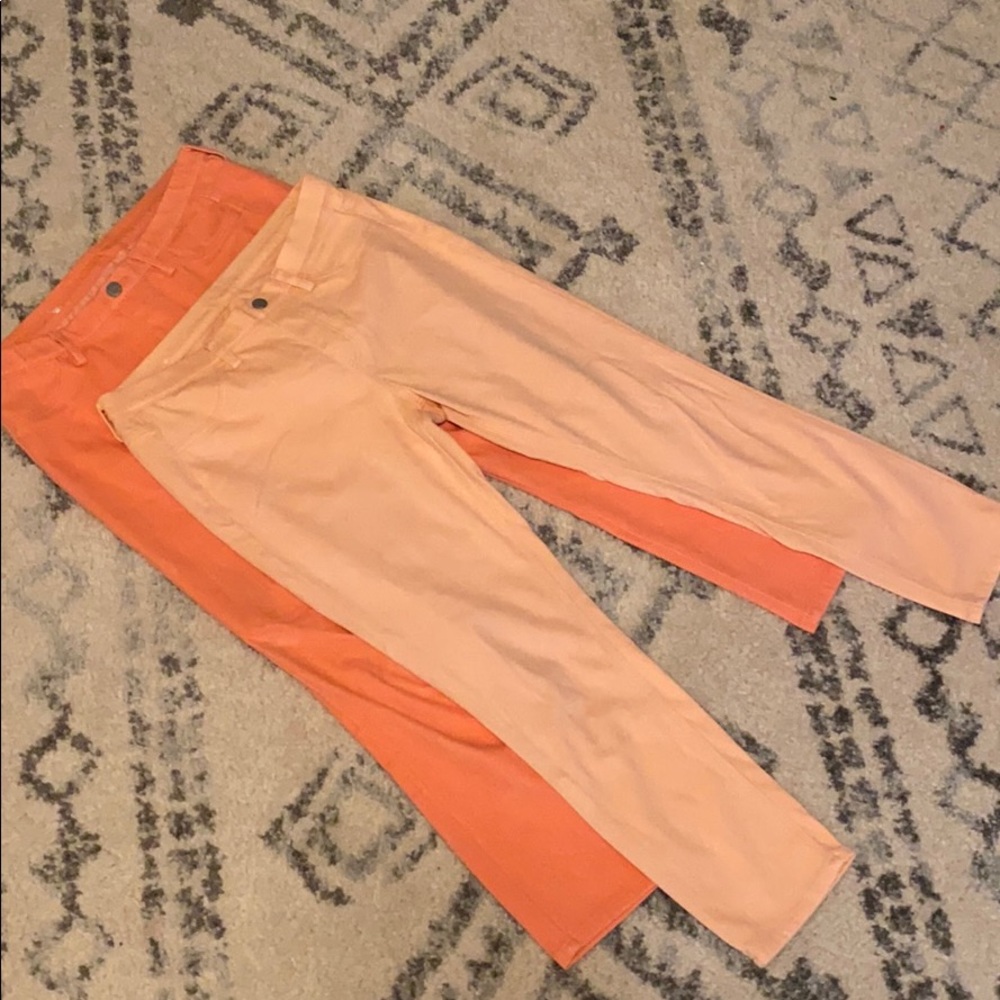 Uniqlo Stretchy Pants 👖 peach color // Size M